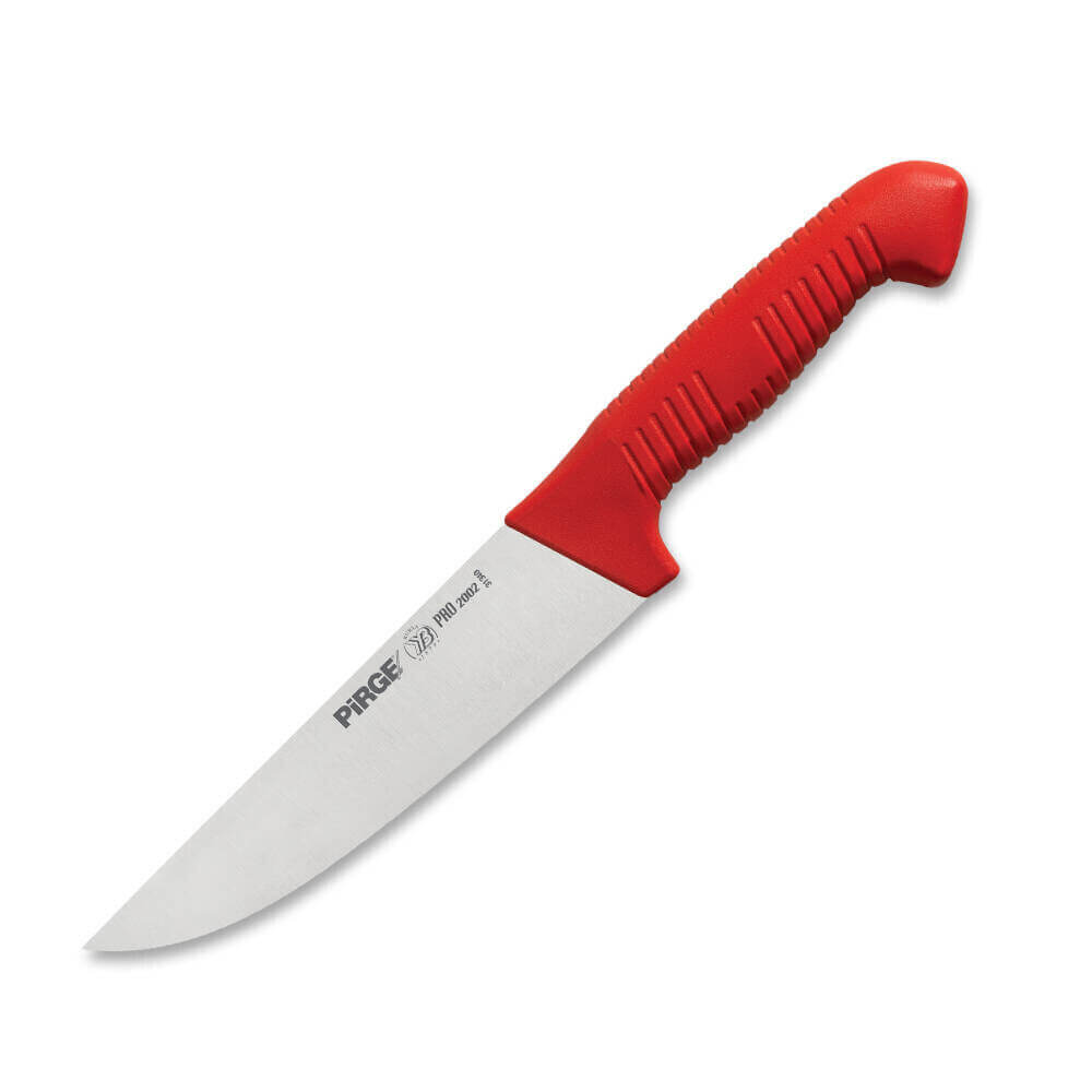 چاقو سلاخی برند پیرگه اصل ترکیه 12.5 سانتی متر (سایز 5) سری Pirge Pro2002 قرمز رنگ