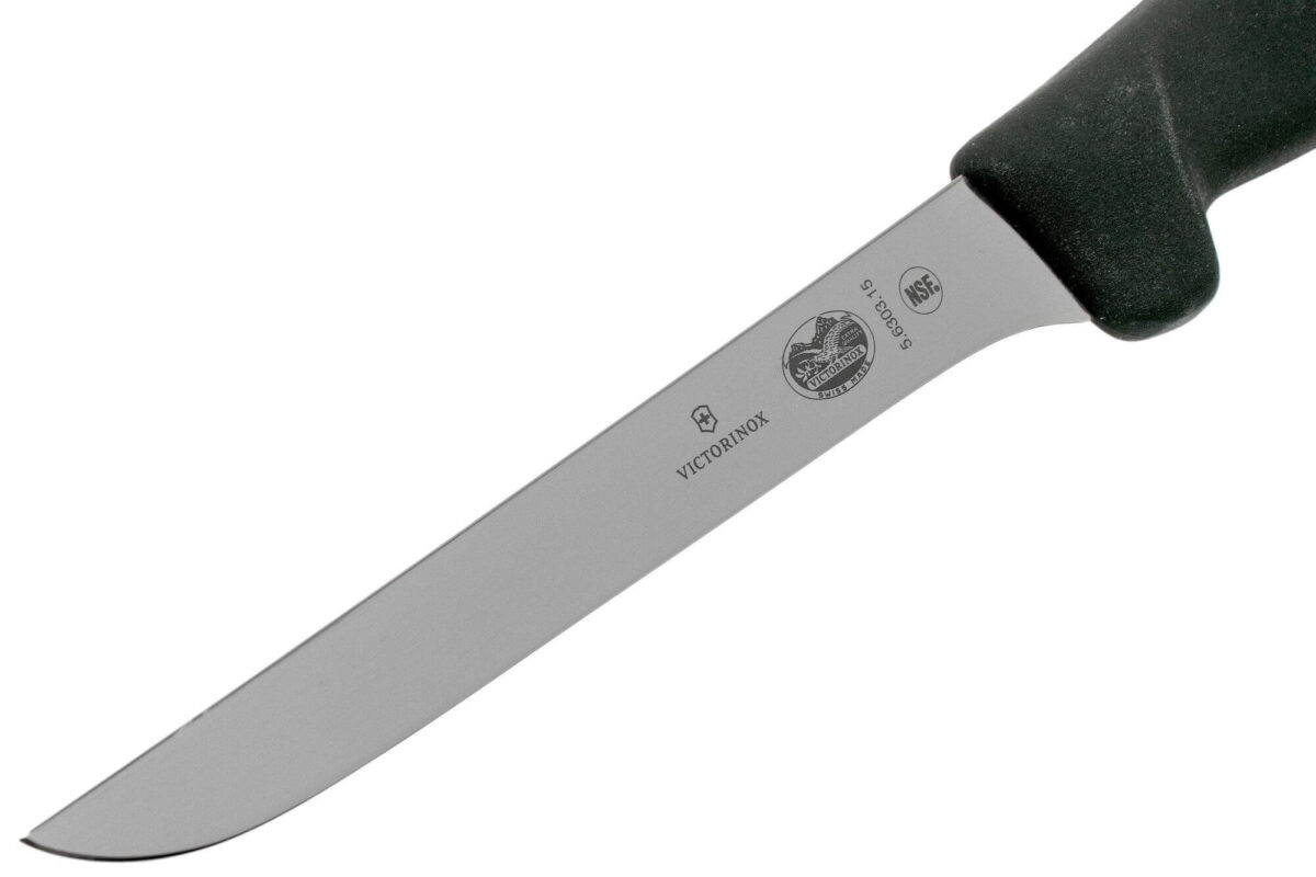 چاقوی بی خصی و فیله برند ویکتورینوکس اصل سوئیس 15 سانتی متری (سایز6) مدل 5.6303.15 مشکی رنگ
