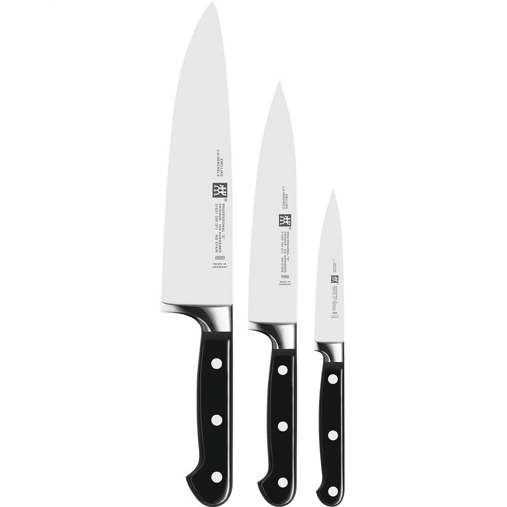 ست چاقوی 3 پارچه ی زولینگ اصل آلمان سری پروفشنال اس مدل 000-35602